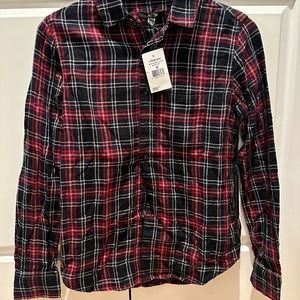 Joe's Plaid MADIE Woven Button Down Shirt - Brand new with tags